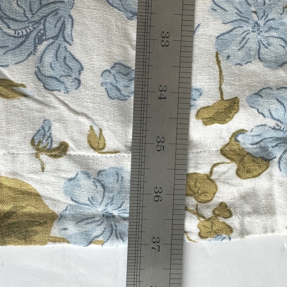 Joie Tropical Cottage Floral Garden Party Linen Blend Keyhole Back Midi Dress XL - Picture 7 of 7